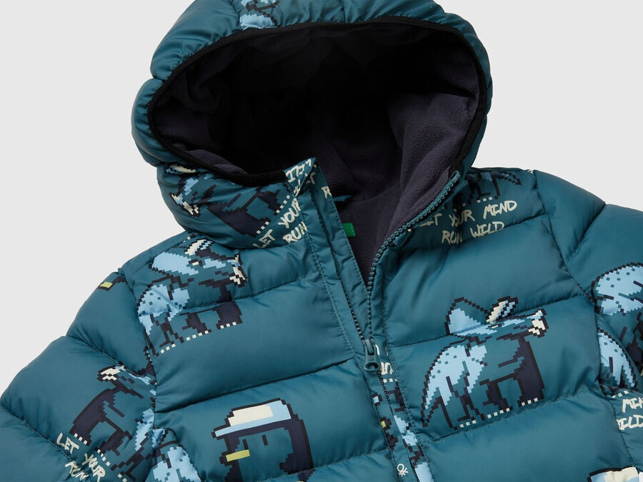 vzorovaná bunda rain defender