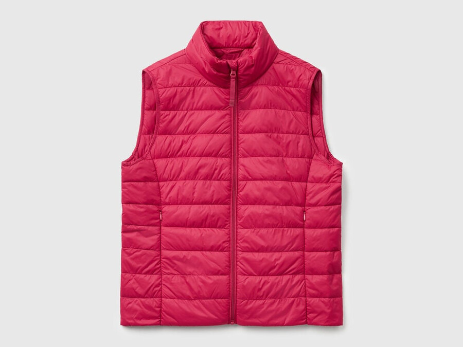 slim fit prošívaná vesta