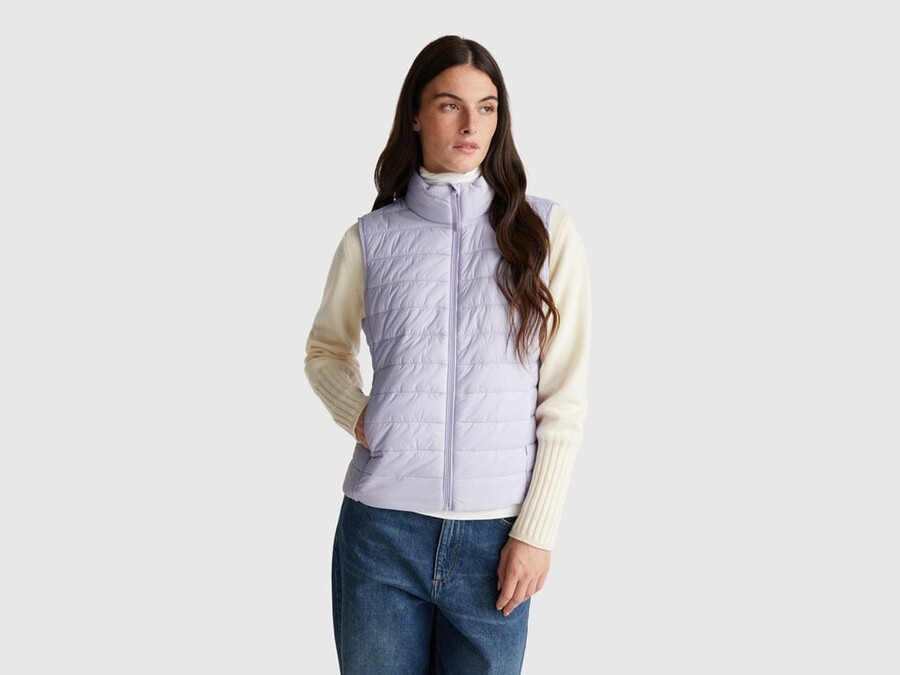 slim fit prošívaná vesta